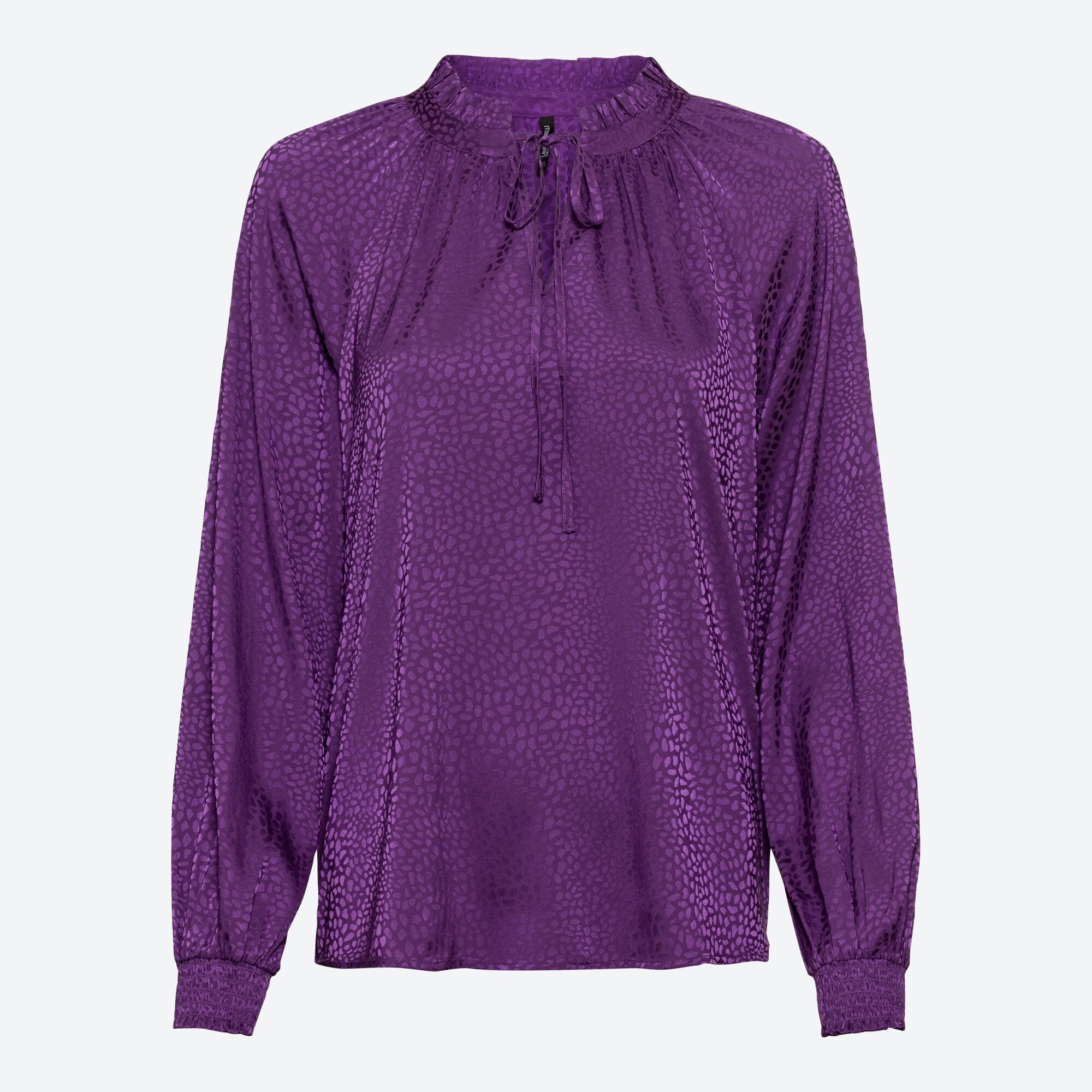 Damen-Bluse mit Jacquard-Muster