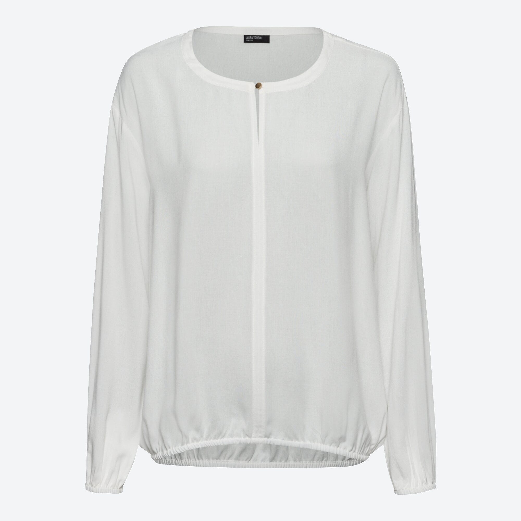 Damen-Bluse mit elastischem Saum