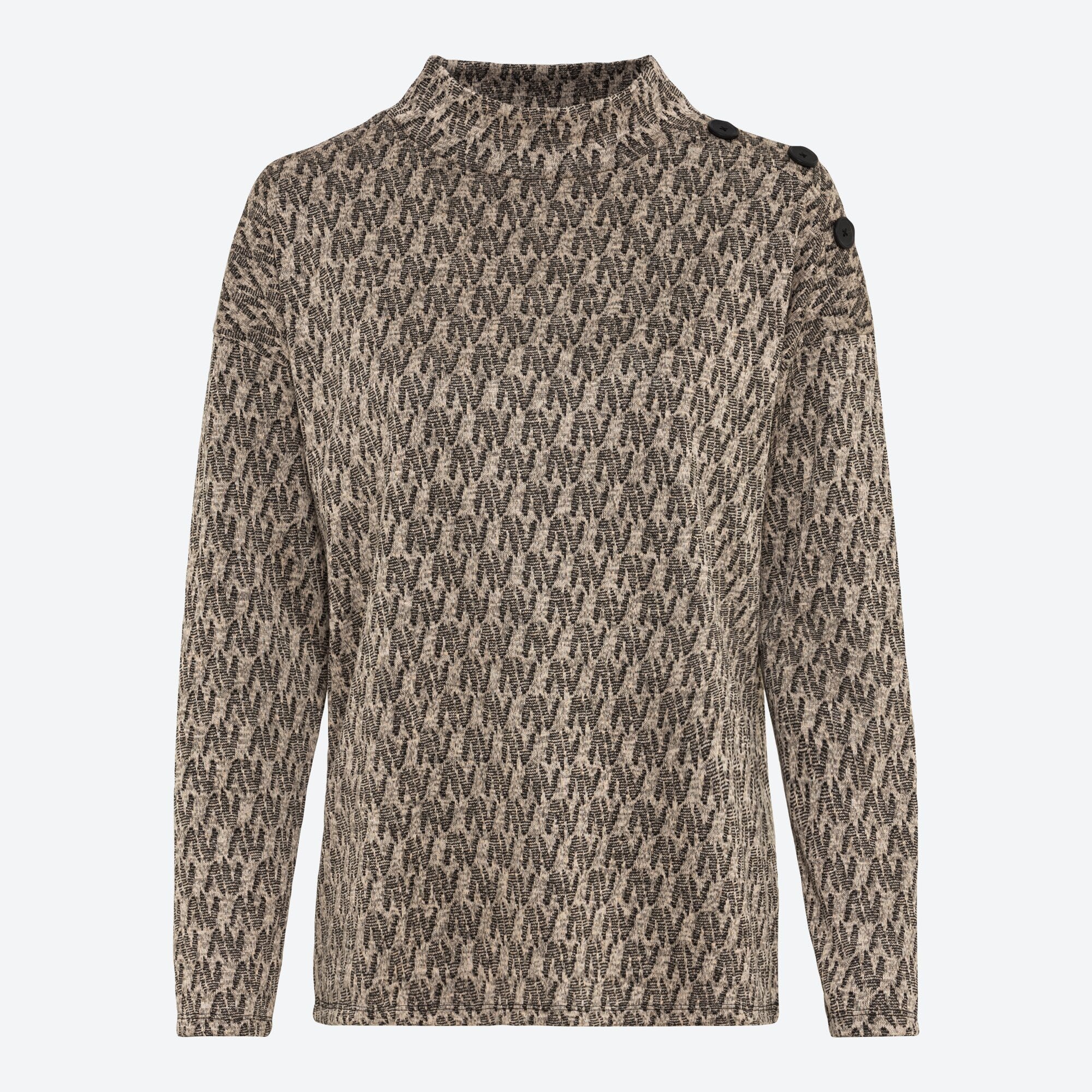 Damen-Pullover mit dekorativen Knöpfen