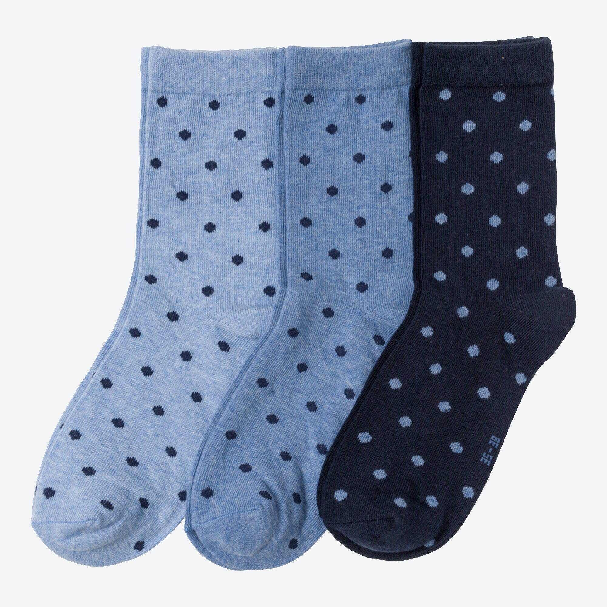 Damen-Socken in verschiedenen Farbkombinationen, 3er-Pack
