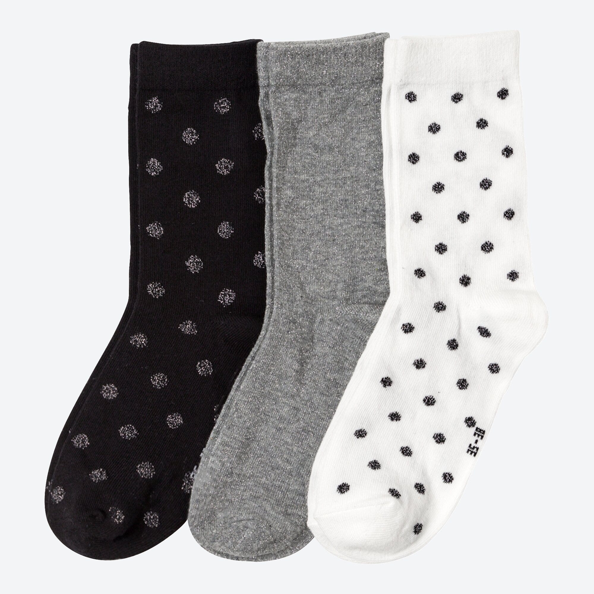 Damen-Socken in verschiedenen Farbkombinationen, 3er-Pack