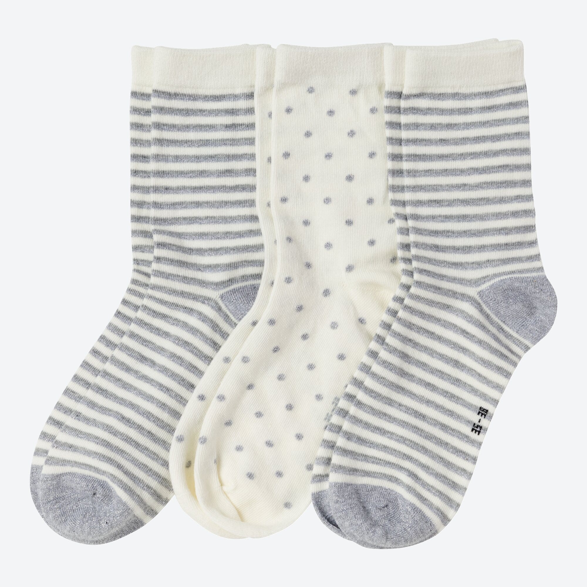 Damen-Socken mit trendigem Muster, 3er-Pack