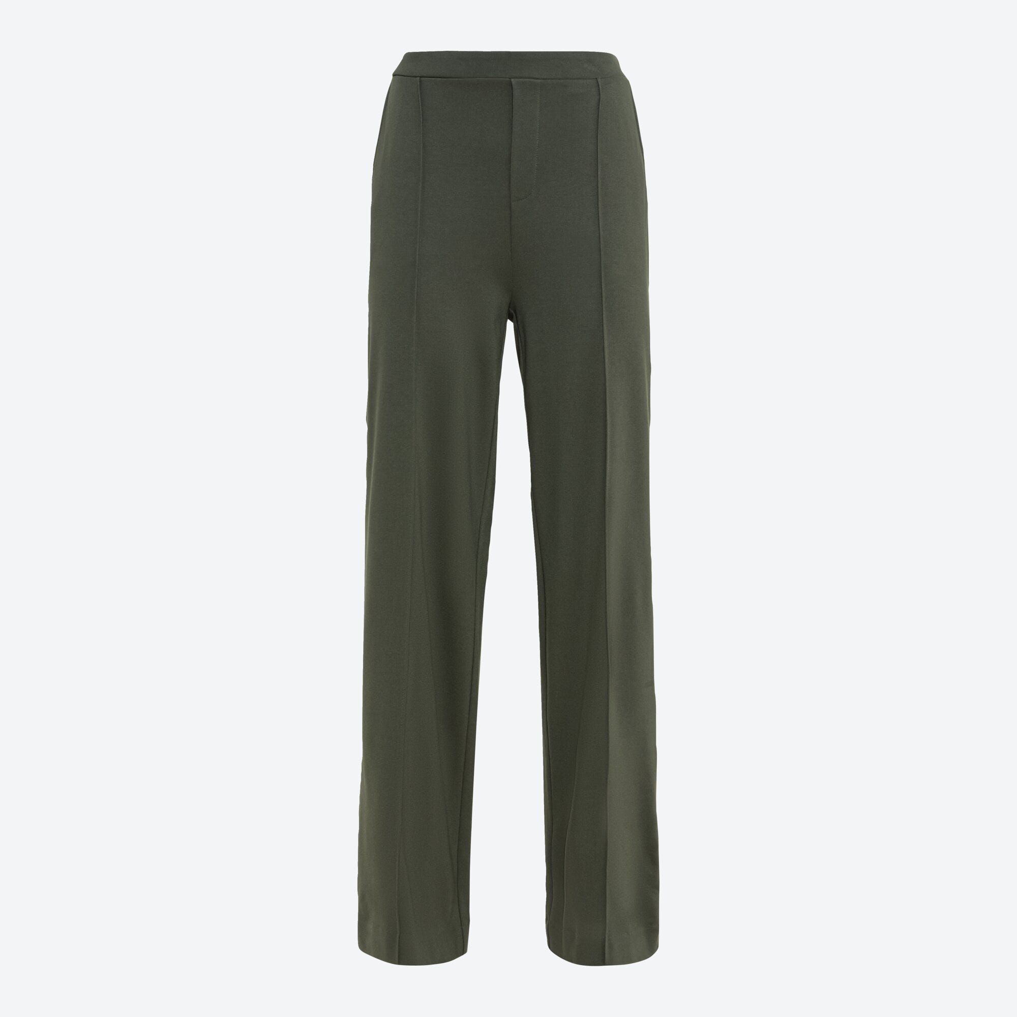 Damen-Stoffhose mit weitem Bein