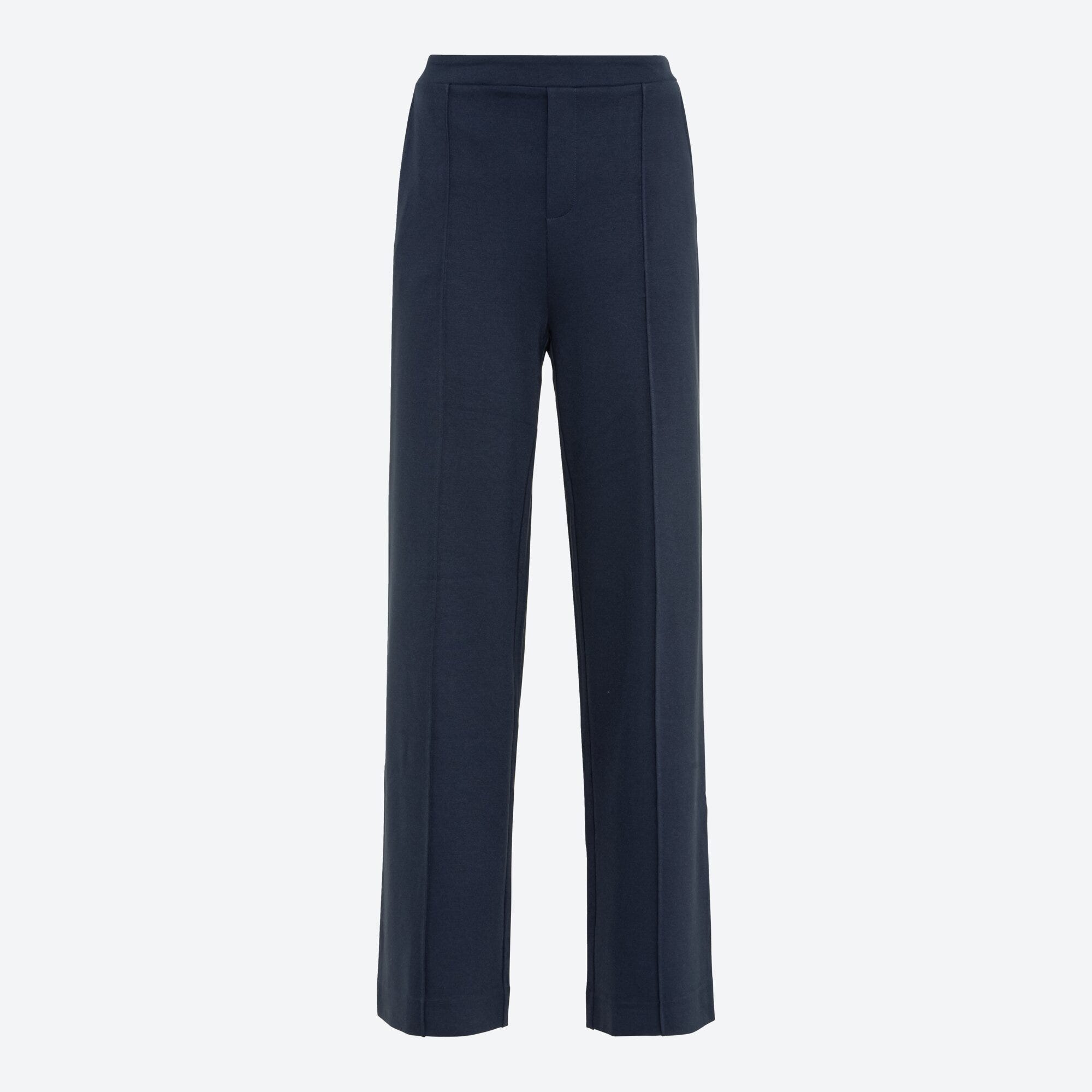 Damen-Stoffhose mit weitem Bein