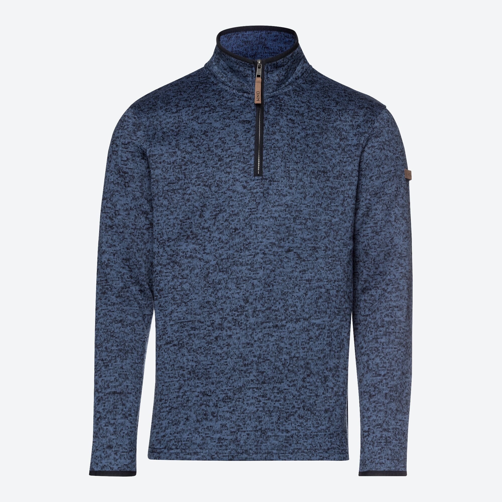Herren-Strickfleece-Troyer mit elastischem Band