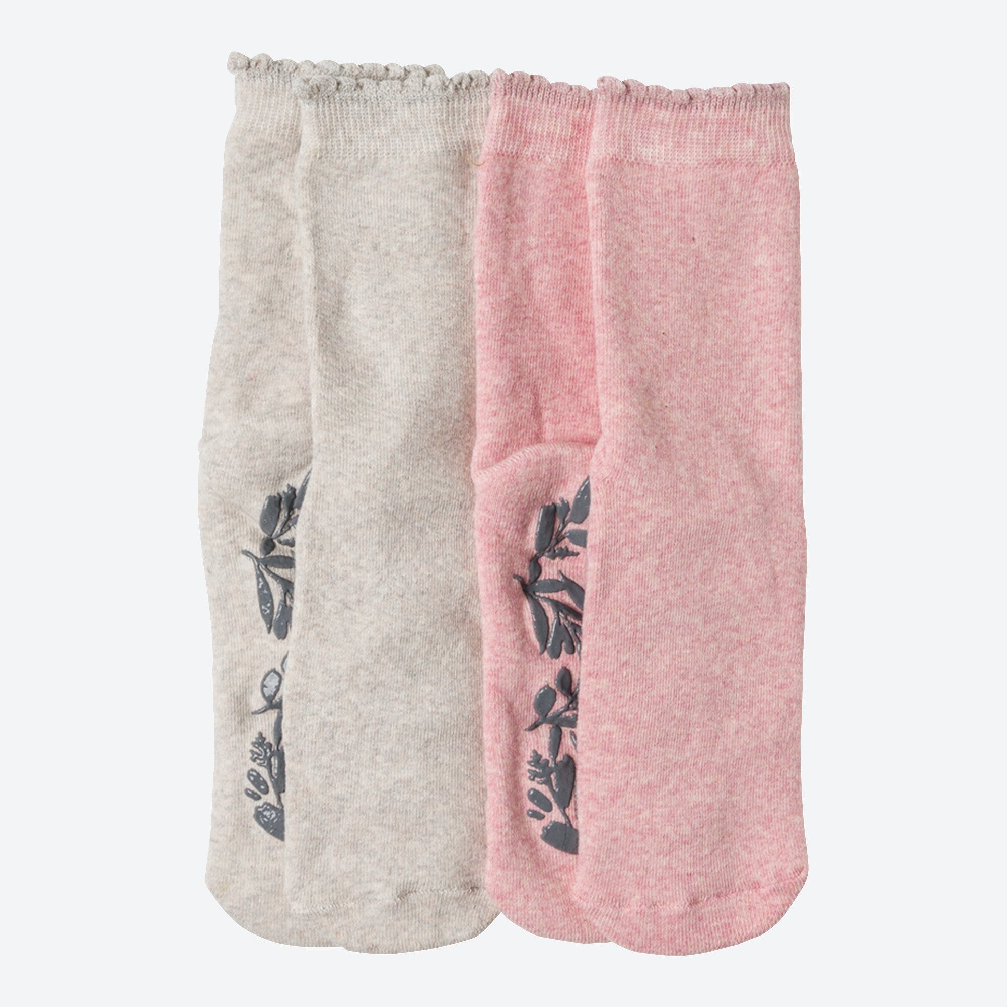 Damen-Frotteesocken mit Umschlag, 2er-Pack