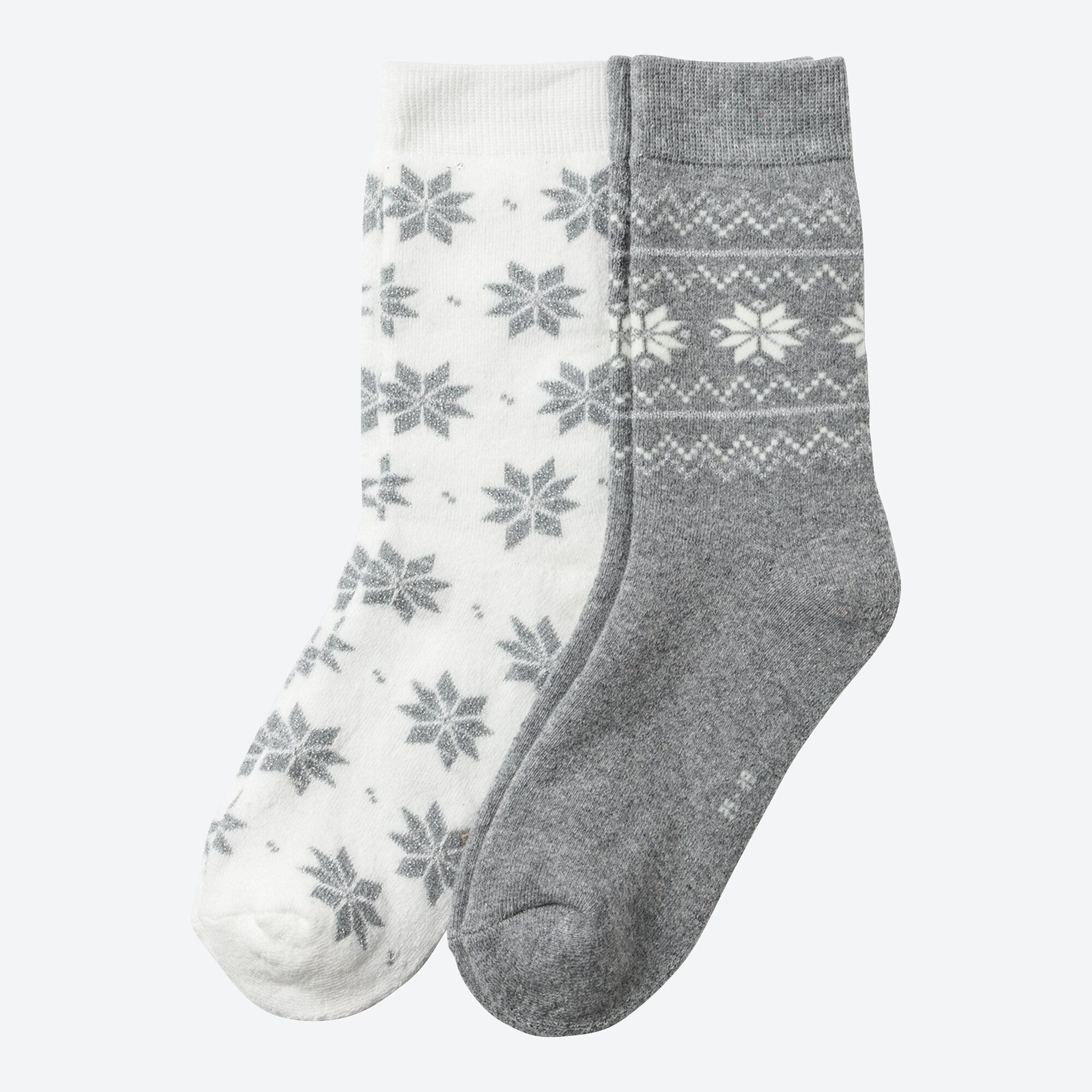Damen-Thermo-Socken mit Baumwolle, 2er-Pack