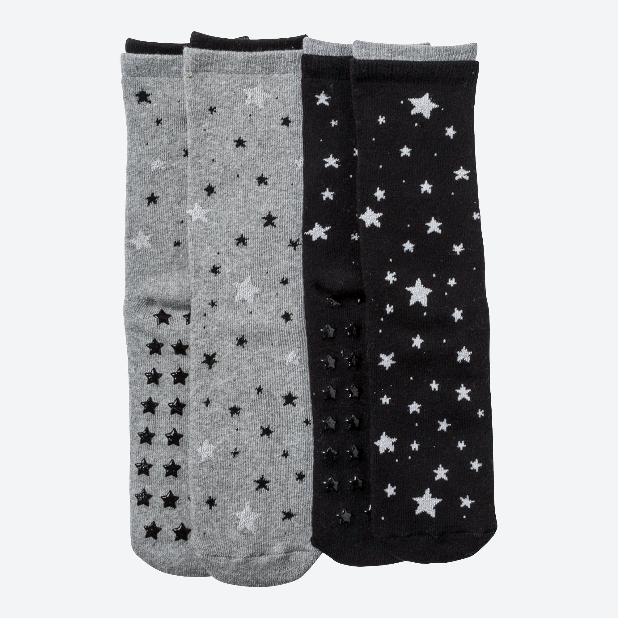 Damen-ABS-Socken in Glitzer-Design, 2er-Pack
