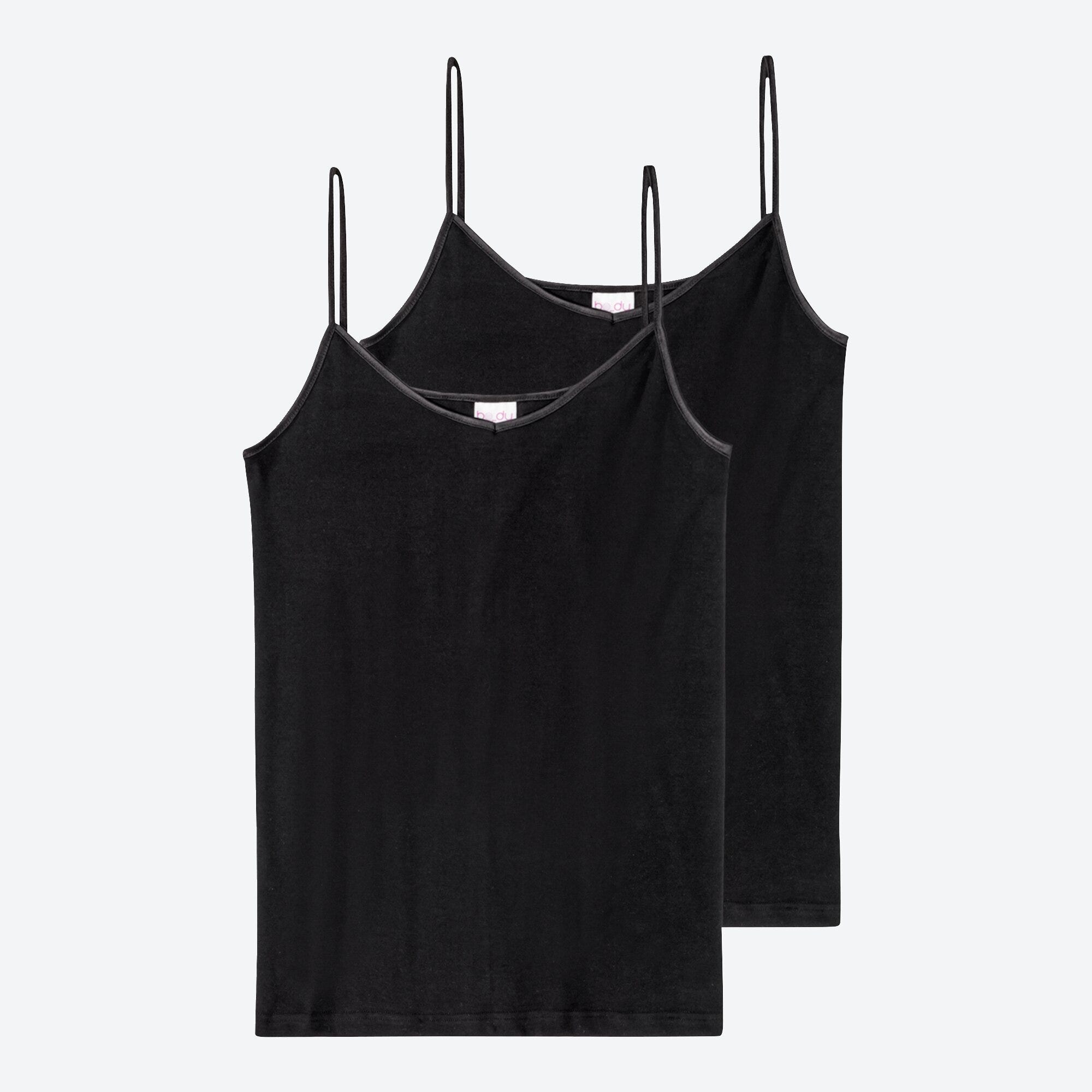 Damen-Unterhemd mit Spaghetti-Trägern, 2er-Pack