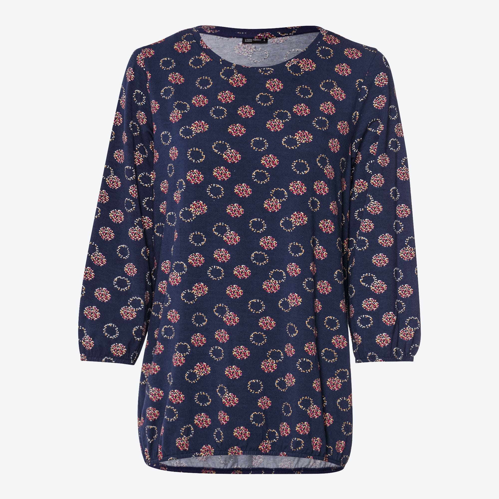 Damen-Langarmshirt mit elastischem Saum