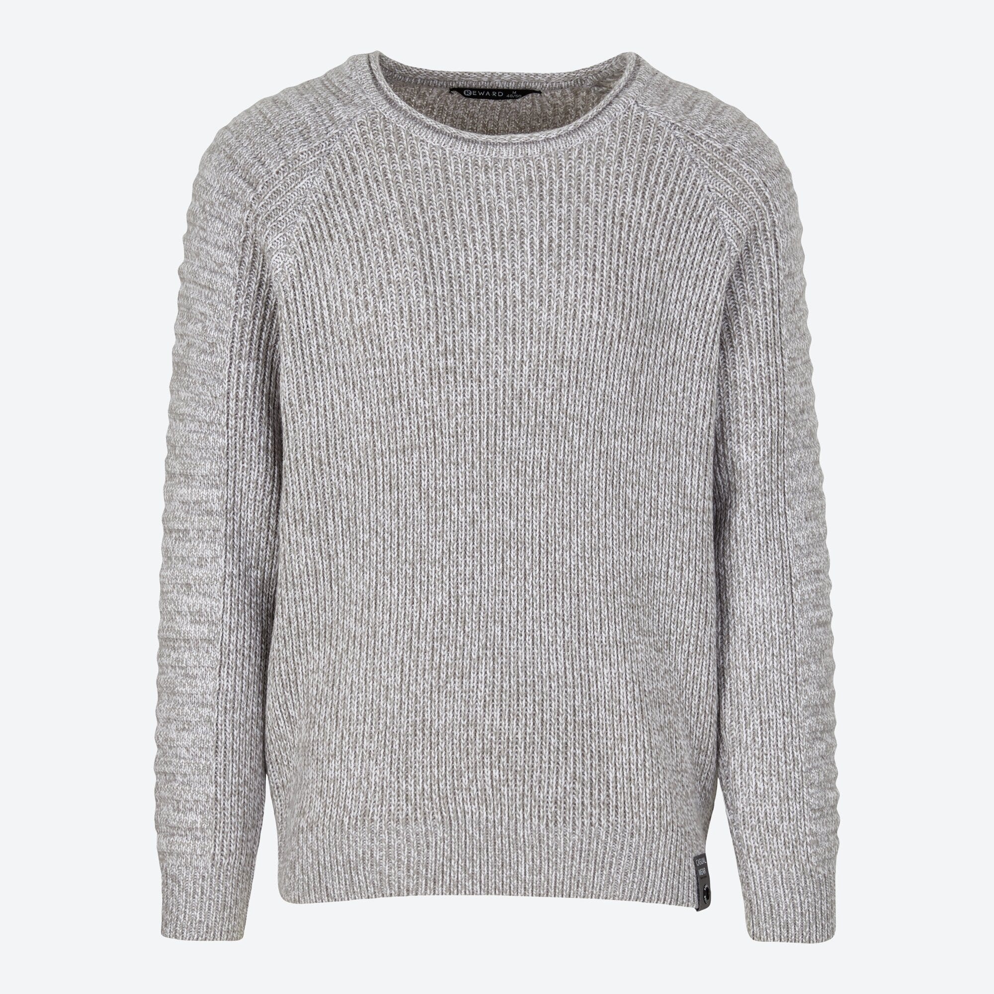 Herren-Strickpullover mit Rippbündchen