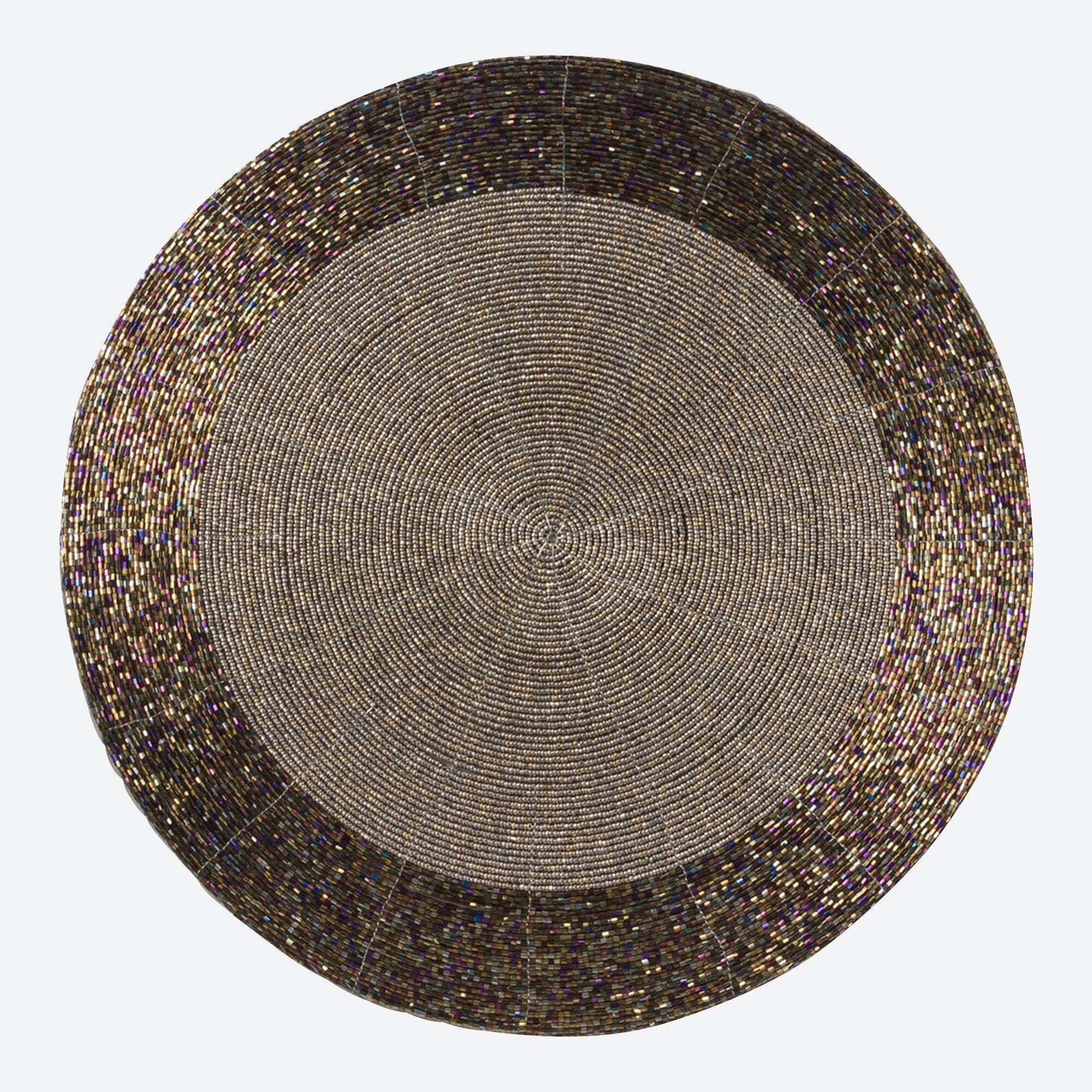 Platz-Set in Glasperlen-Optik, Ø ca. 35cm 