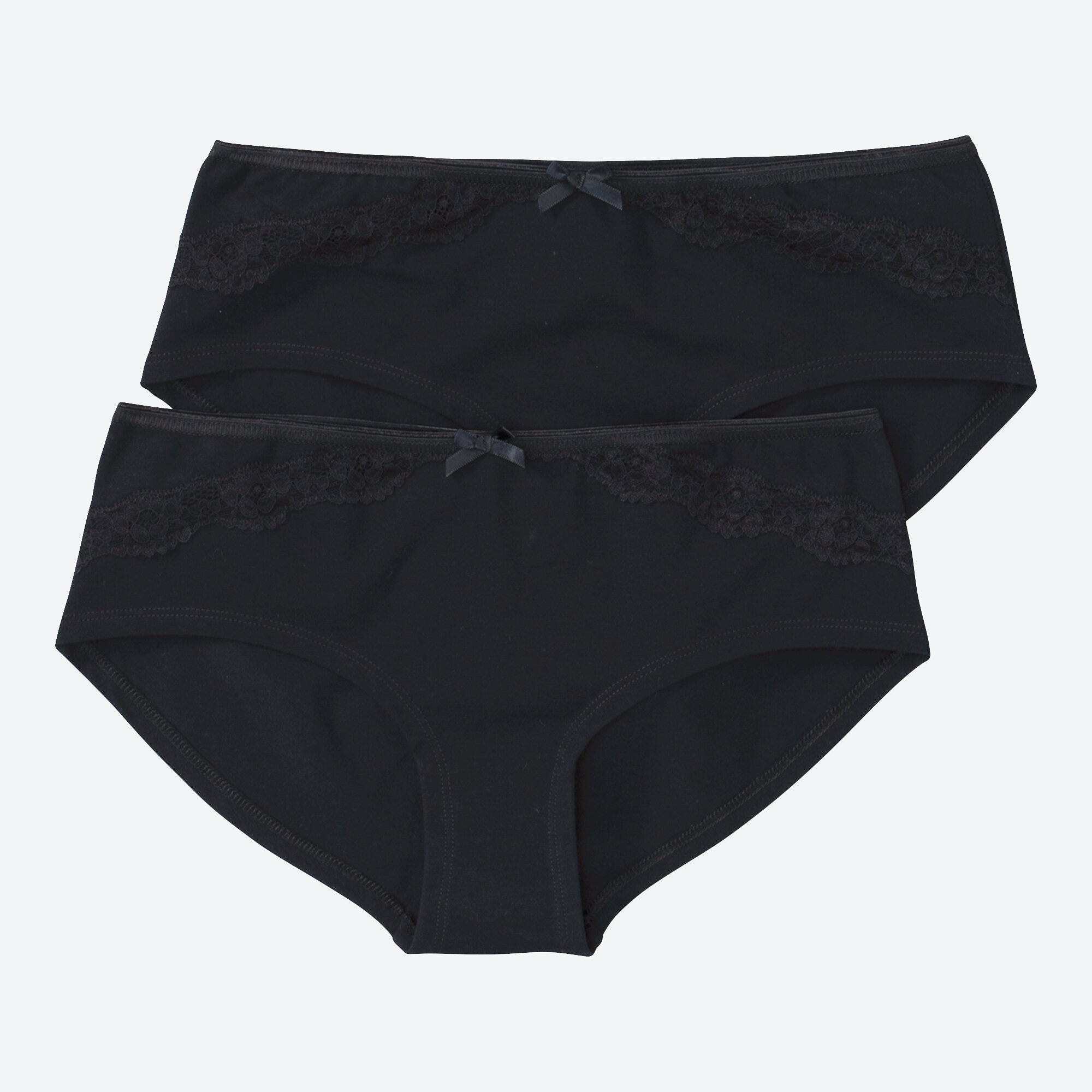 Damen-Panty mit Zierschleife, 2er-Pack