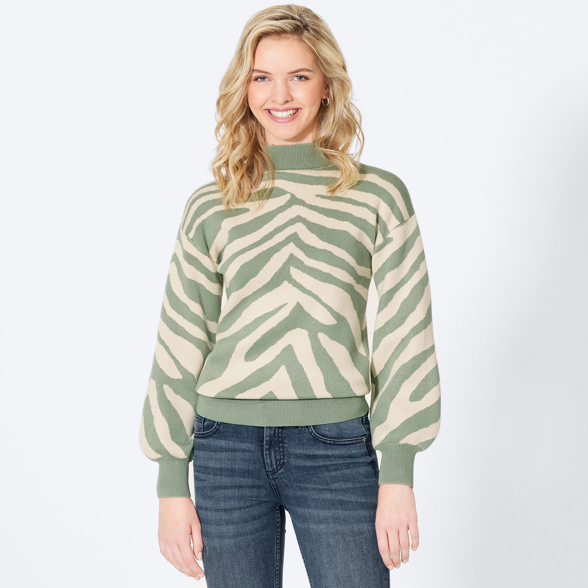 Damen-Pullover mit Jacquard-Muster