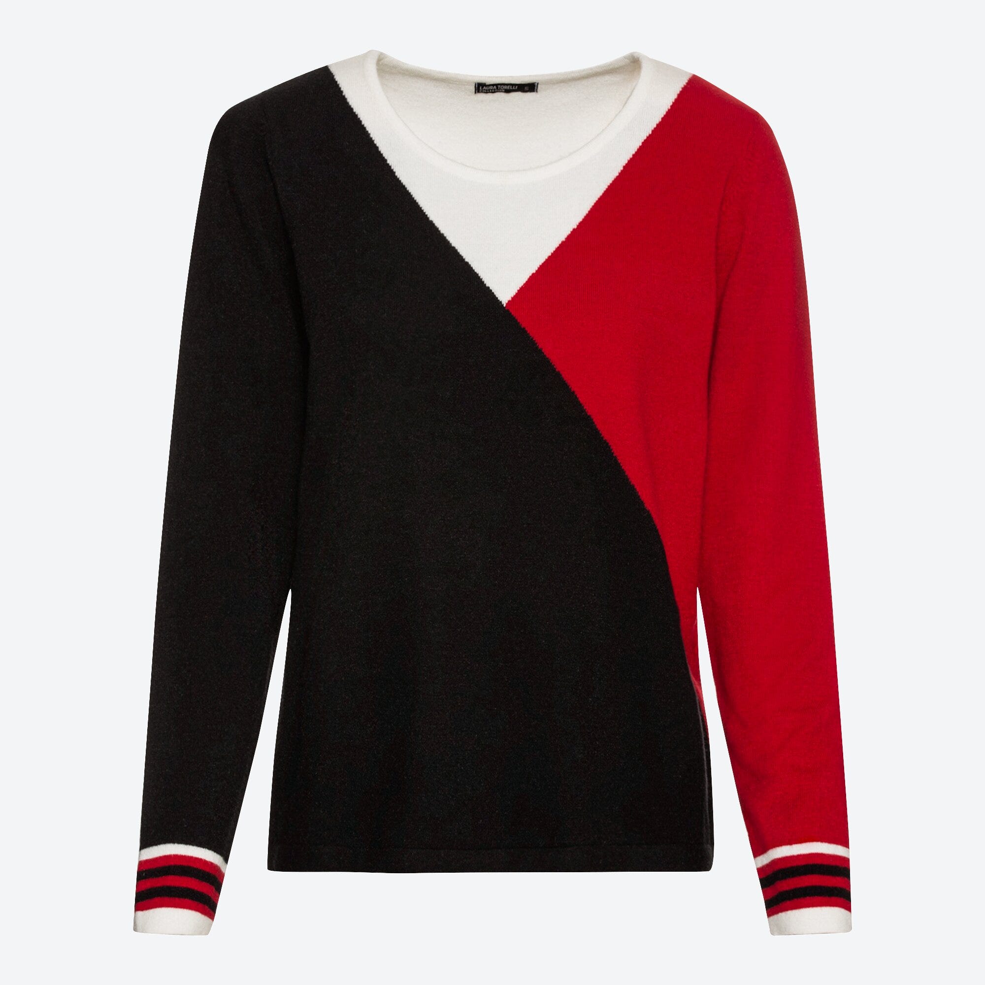 Damen-Pullover mit trendigem Farbdesign