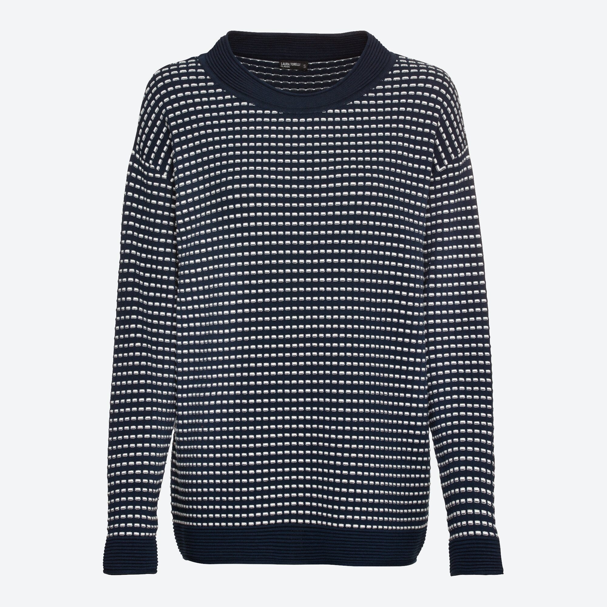 Damen-Pullover mit Struktur-Muster