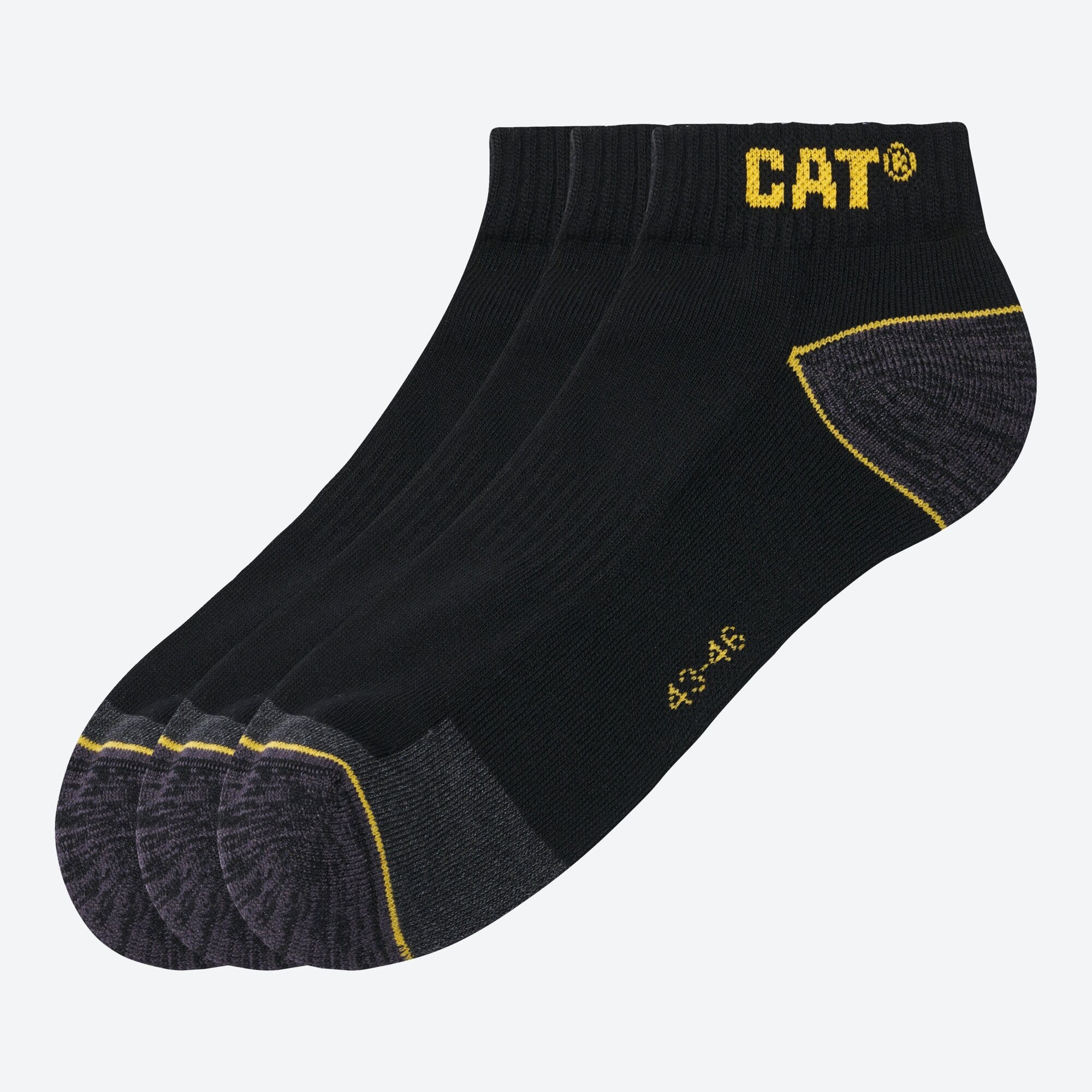 CAT® Herren-Arbeits-Sneaker-Socken, 3er-Pack
