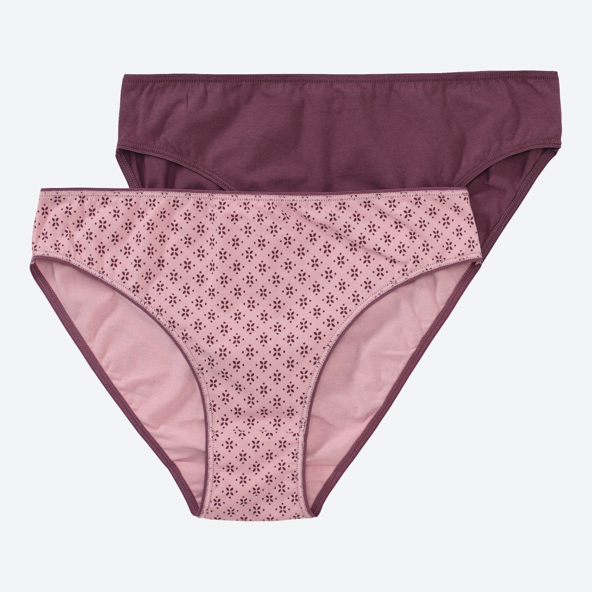 Damen-Minislip mit schickem Muster, 2er-Pack