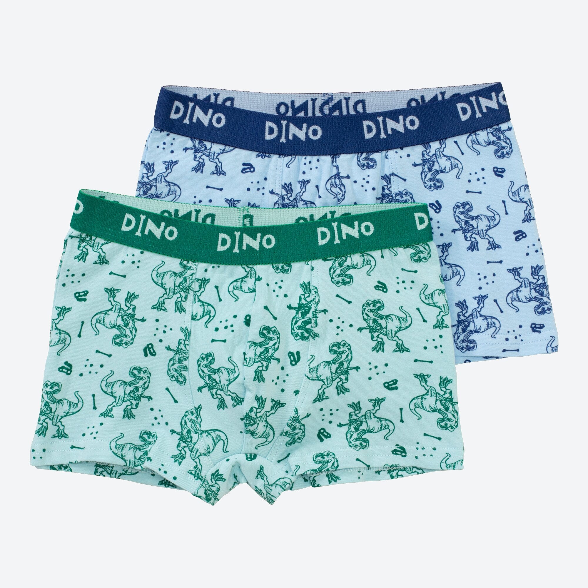 Jungen-Retroshorts mit Dino-Muster, 2er-Pack