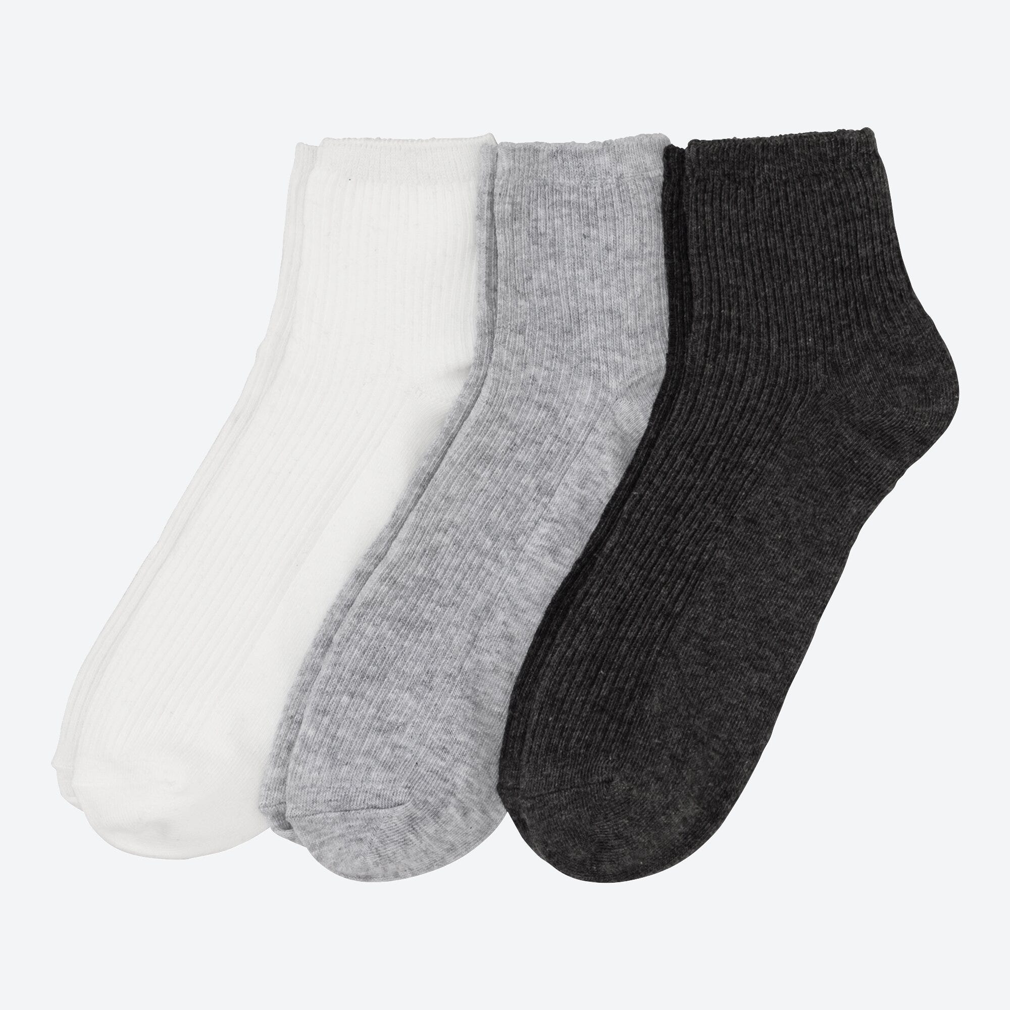 Damen-Kurzschaft-Socken, 3er-Pack