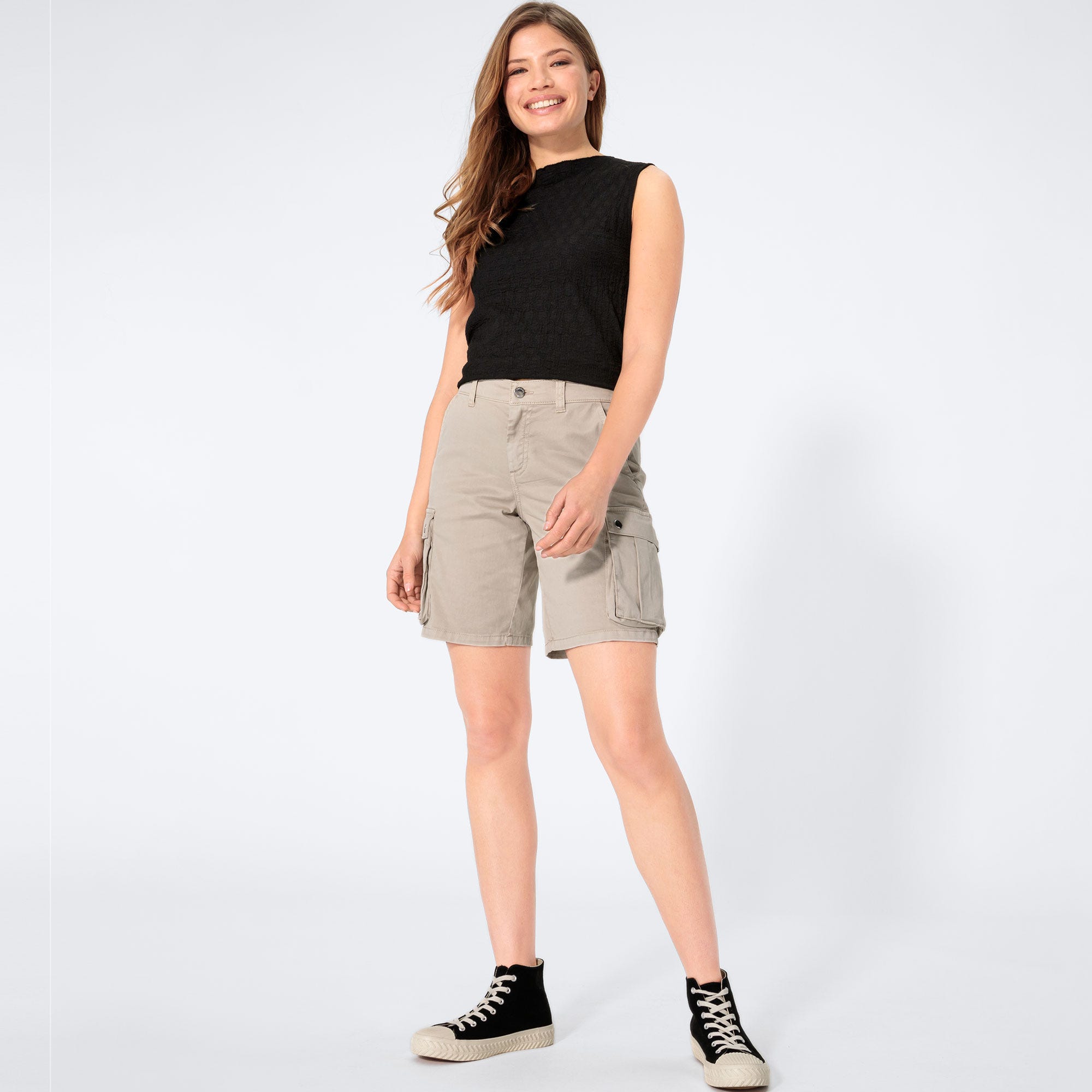 Damen-Cargo-Shorts mit hohem Baumwollanteil