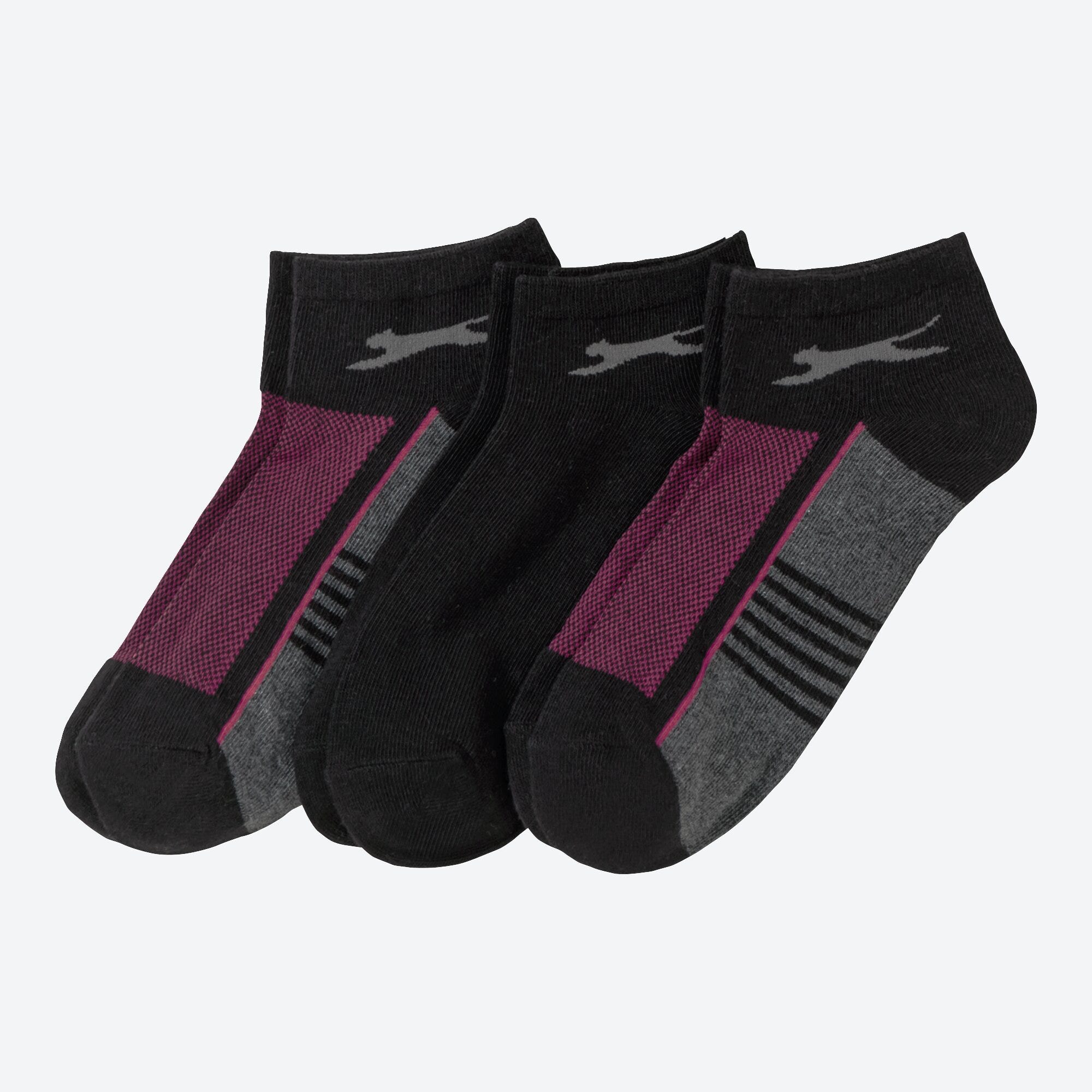 Damen-Sport-Sneaker-Socken mit Belüftungsstruktur, 5er-Pack