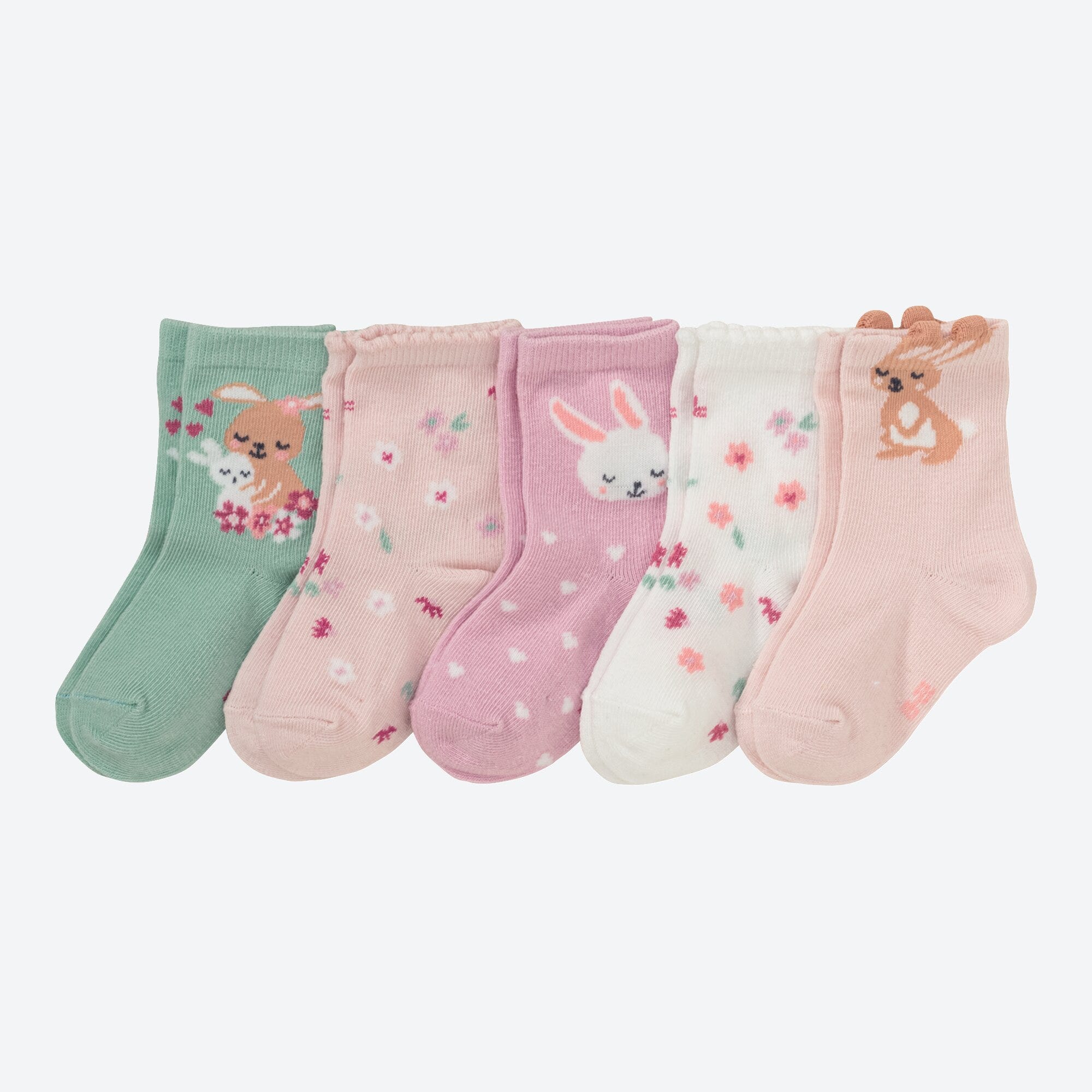 Baby-Socken in niedlichem Design, 5er-Pack
