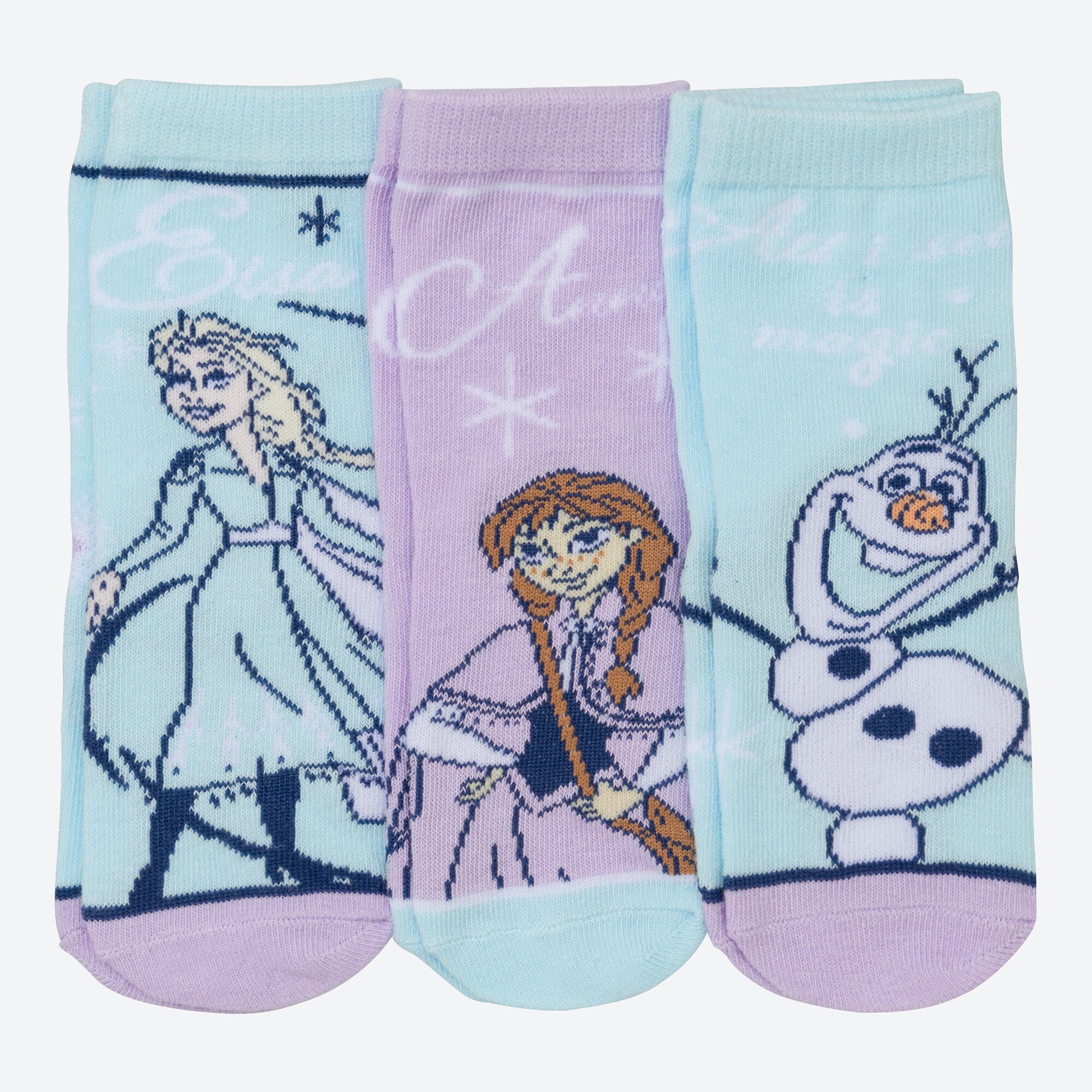 Kinder-Socken mit unterschiedlichen Mustern, 3er-Pack