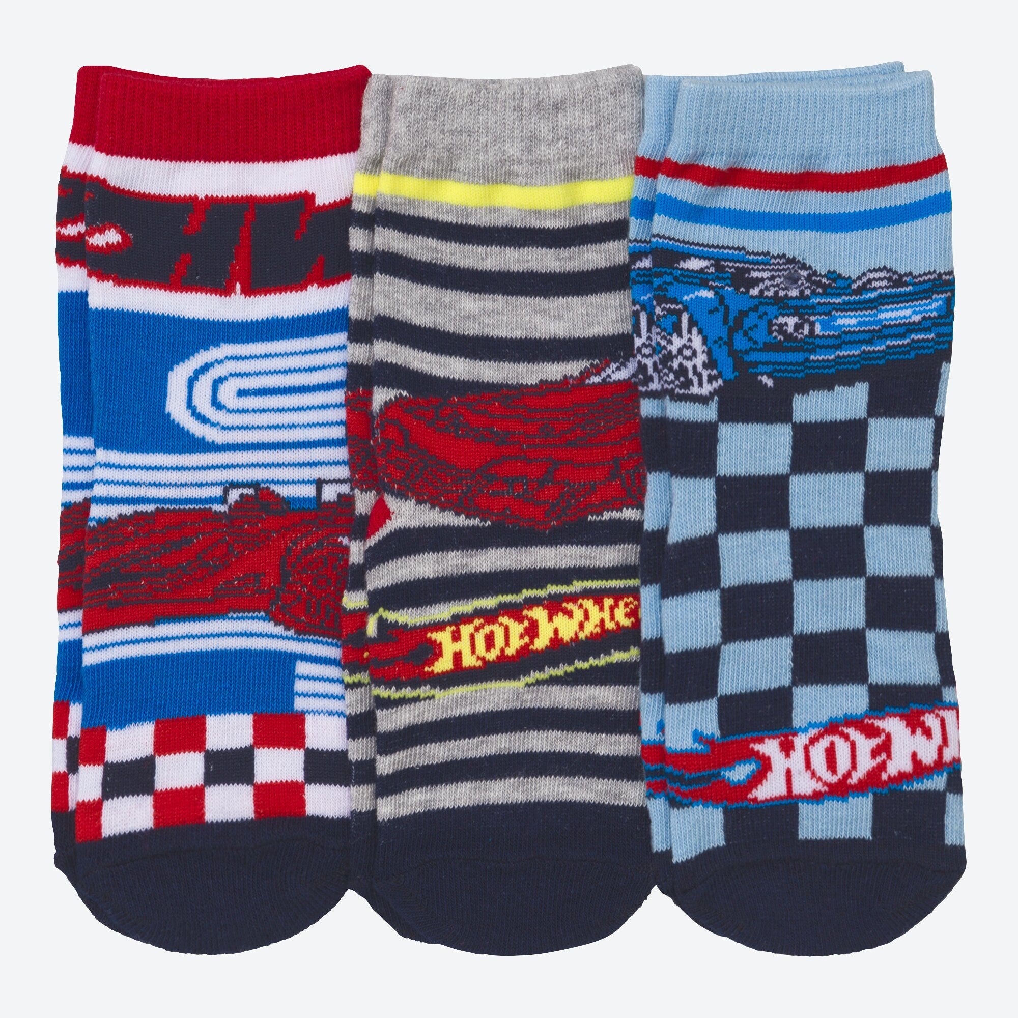 Kinder-Socken mit unterschiedlichen Mustern, 3er-Pack