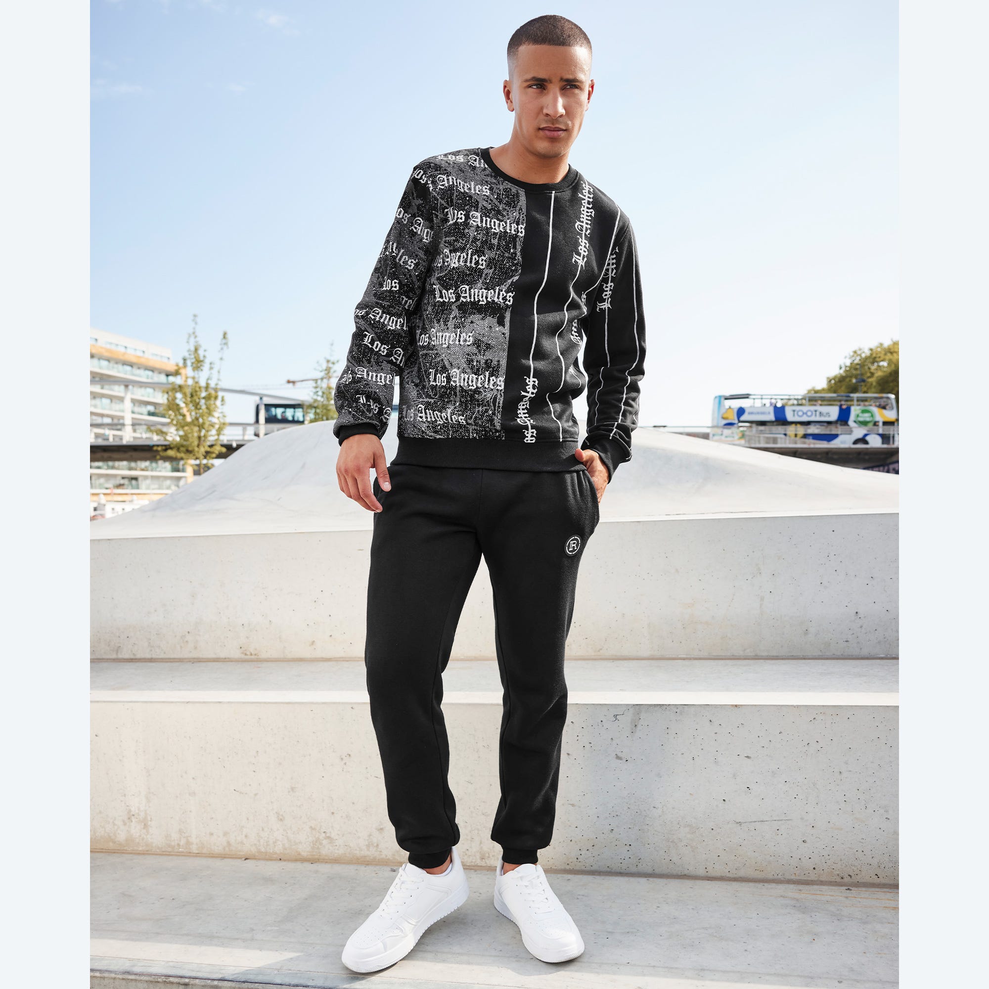 Herren-Hose mit Terry-Fleece