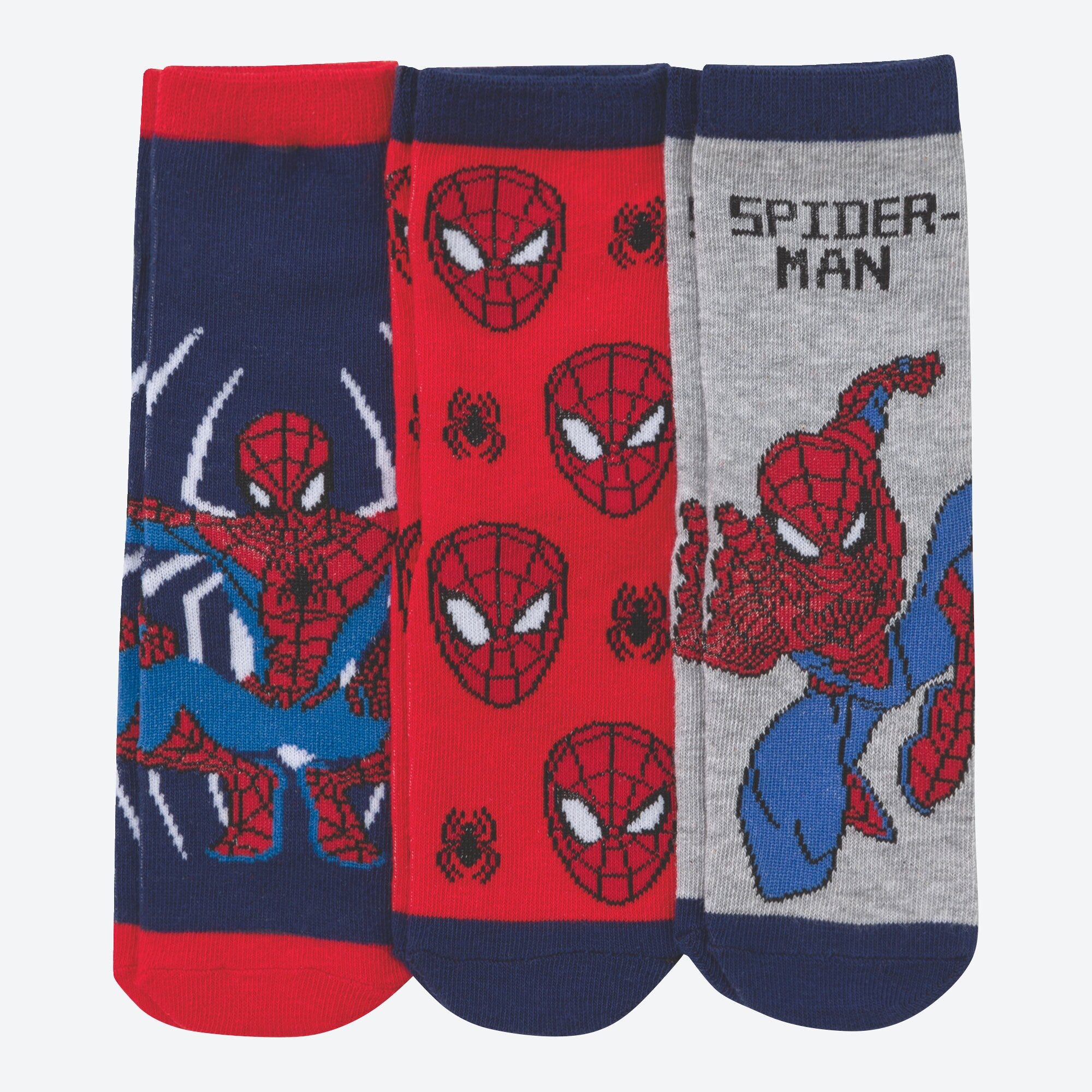 Kinder-Socken mit cooler Musterung, 3er-Pack