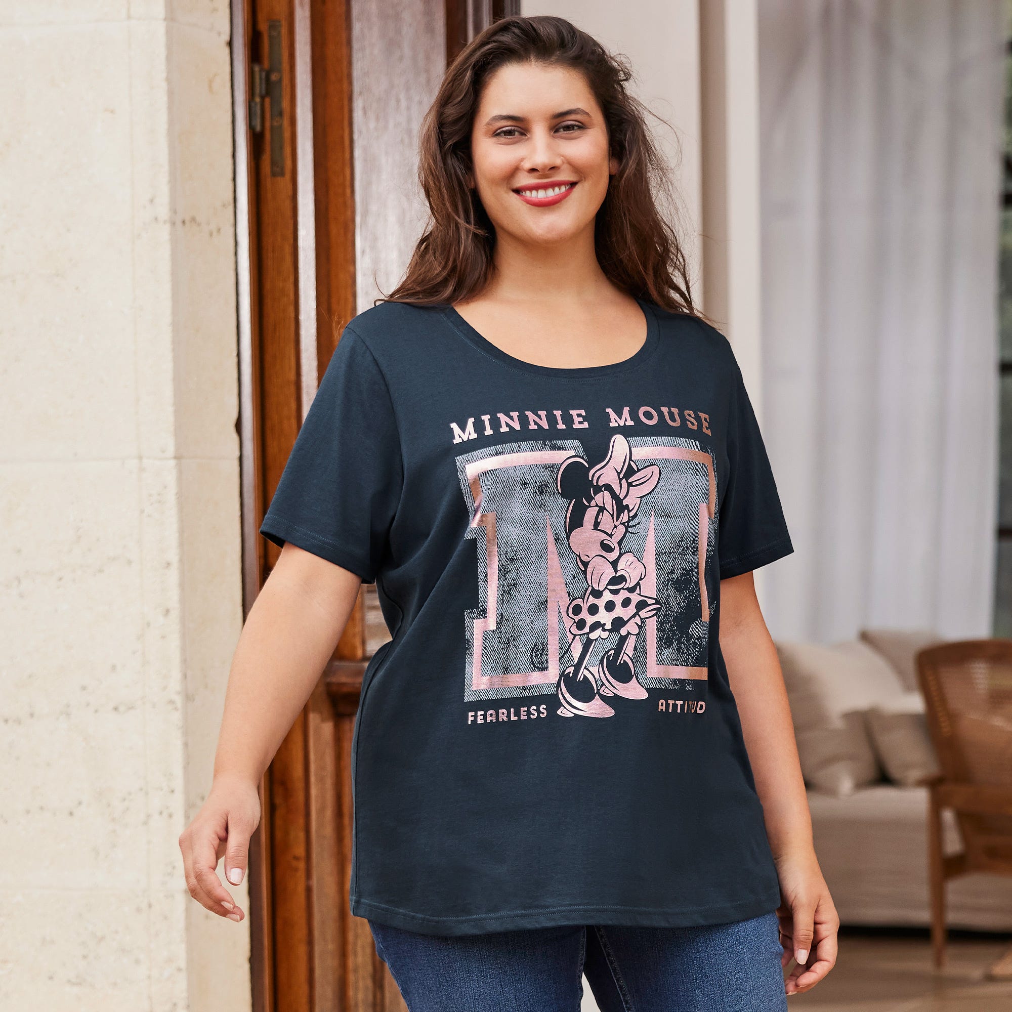 Minnie Mouse Damen-T-Shirt, große Größen
