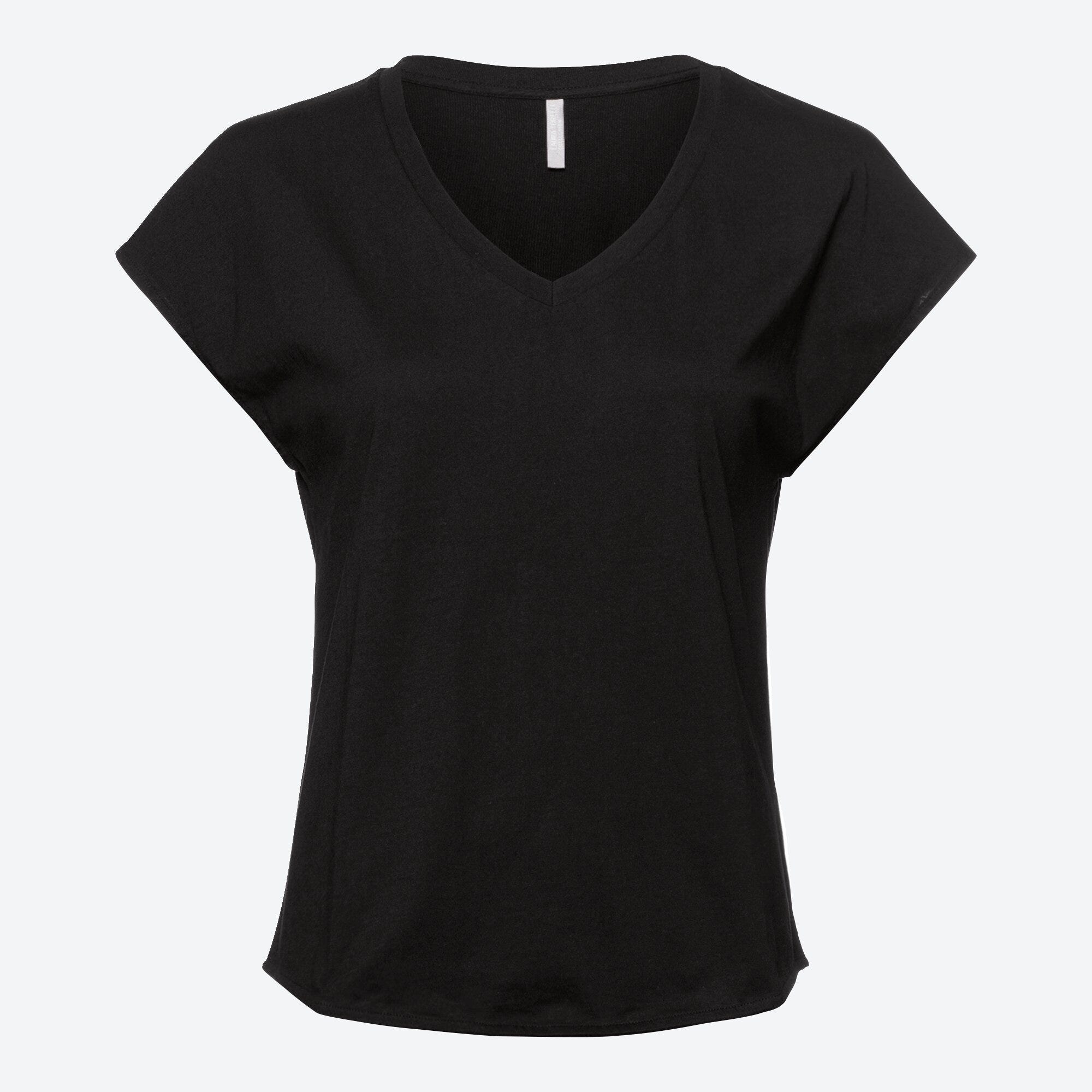 Damen-Kimono-T-Shirt mit V-Ausschnitt