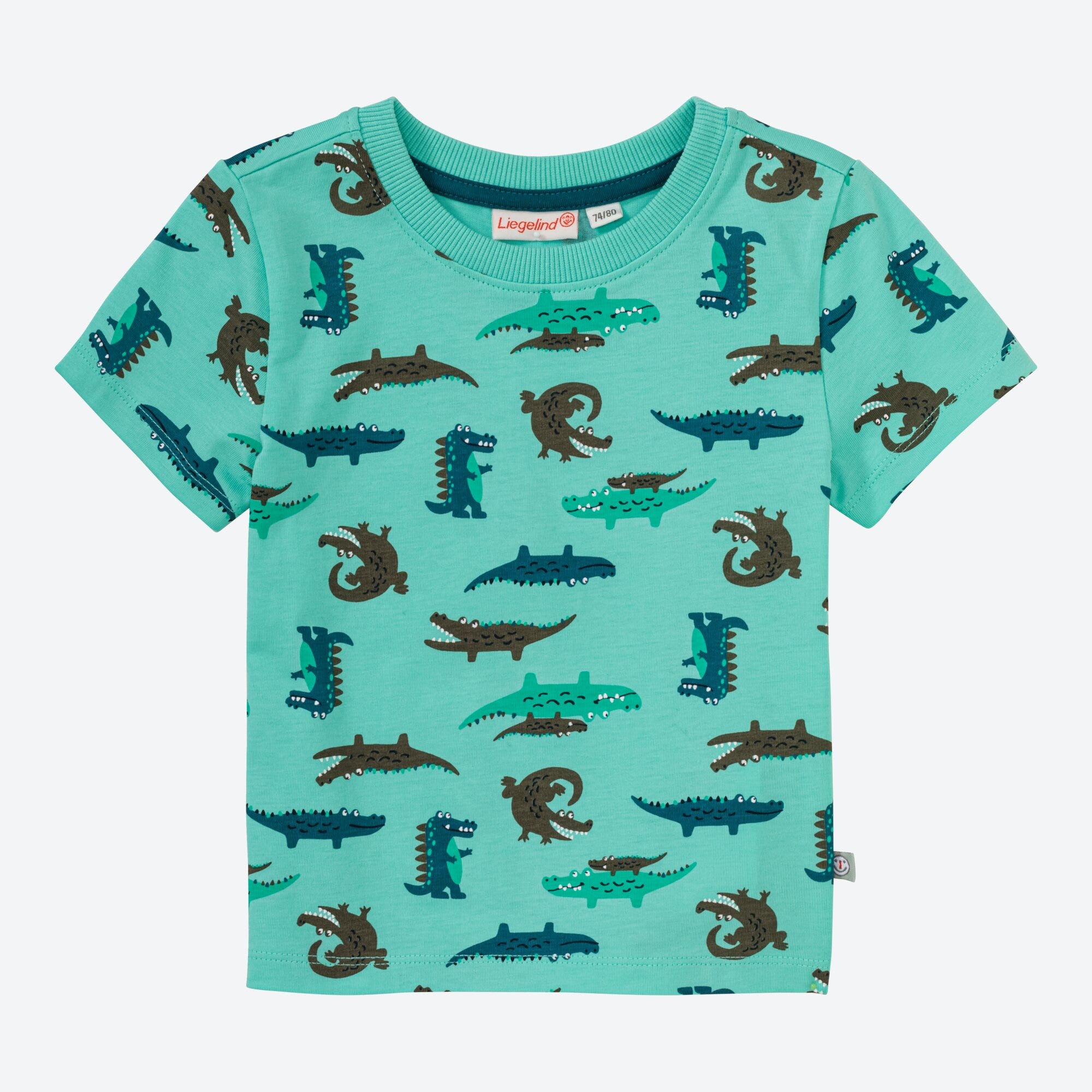 Baby-Jungen-T-Shirt mit Krokodil-Motiven