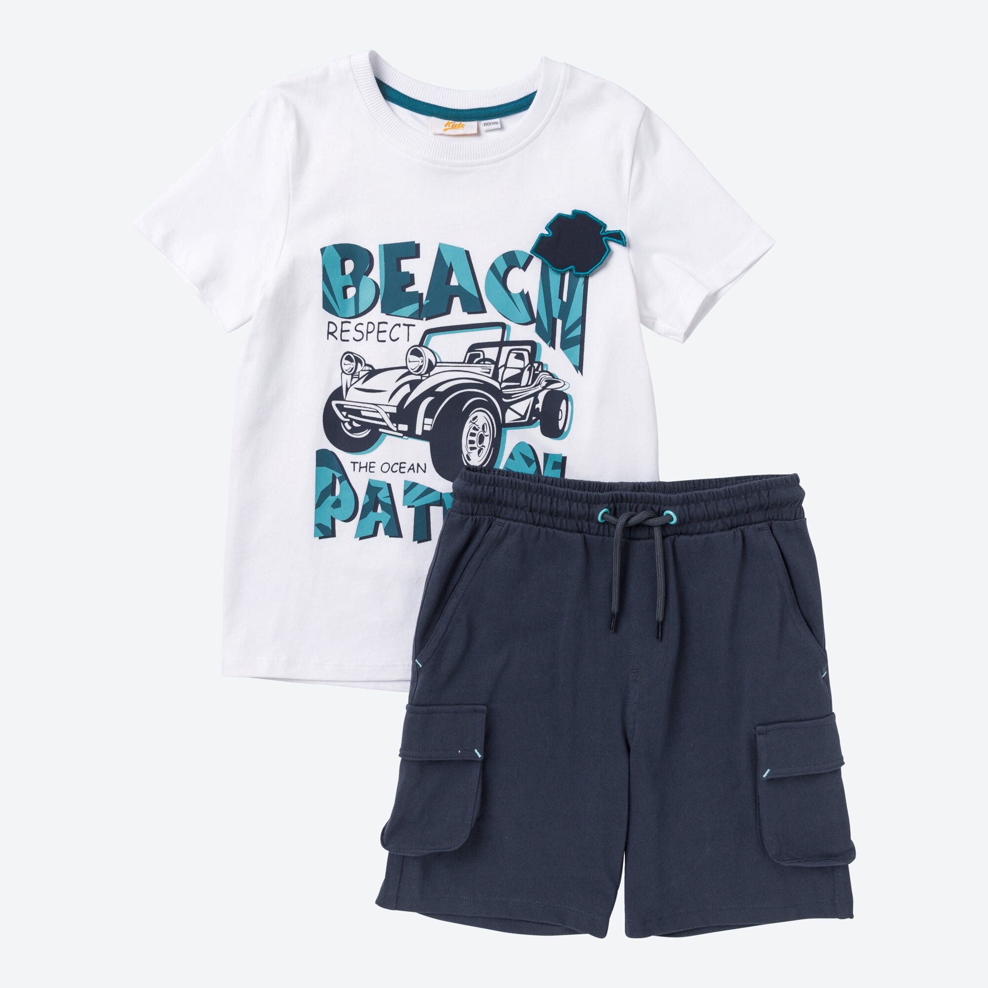 Kinder-Jungen-Set mit Applikation, 2-teilig